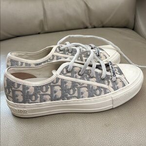 Dior Gray and White Sneakers